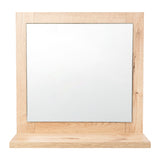 Espejo Make - Up 35x35cm Rectangular Con Marco en Madera - Espejos Decorativos | Bylmo