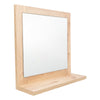 Espejo Make-up 35x35cm Rectangular Con Marco En Madera