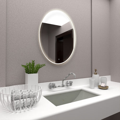 Espejo Napoli 60x45cm Ovalado Sin Marco - Espejos Decorativos | Bylmo