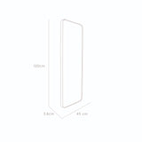 Espejo Sussy 120x45cm Rectangular Con Marco Metálico - Espejos Decorativos | Bylmo