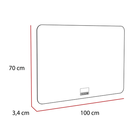 Espejo Tempo 70x100cm Redondo Sin Marco - Espejos Decorativos | Bylmo