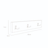 Perchero Sócrates Cafe 7x40cm Rectangular - Repisas y Percheros | Bylmo