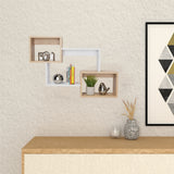 Set de 3 Repisas Alfa Cafe 58x83cm Cuadrado - Repisas y Percheros | Bylmo