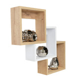 Set de 3 Repisas Ali Cafe 49x49cm Cuadrado - Repisas y Percheros | Bylmo