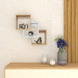 Set de 3 Repisas Ali Cafe 49x49cm Cuadrado - Repisas y Percheros | Bylmo