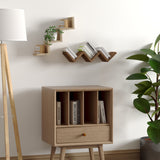 Set de 2 Repisas Dalia Cafe 12x52cm en Escalera - Repisas y Percheros | Bylmo