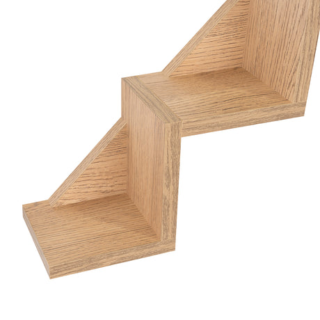 Set de 2 Repisas Dalia Cafe 12x52cm en Escalera - Repisas y Percheros | Bylmo