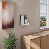 Repisa Julia Blanco 10x30cm en Forma de J - Repisas y Percheros | Bylmo