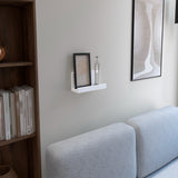 Repisa Julia Blanco 10x30cm en Forma de J - Repisas y Percheros | Bylmo