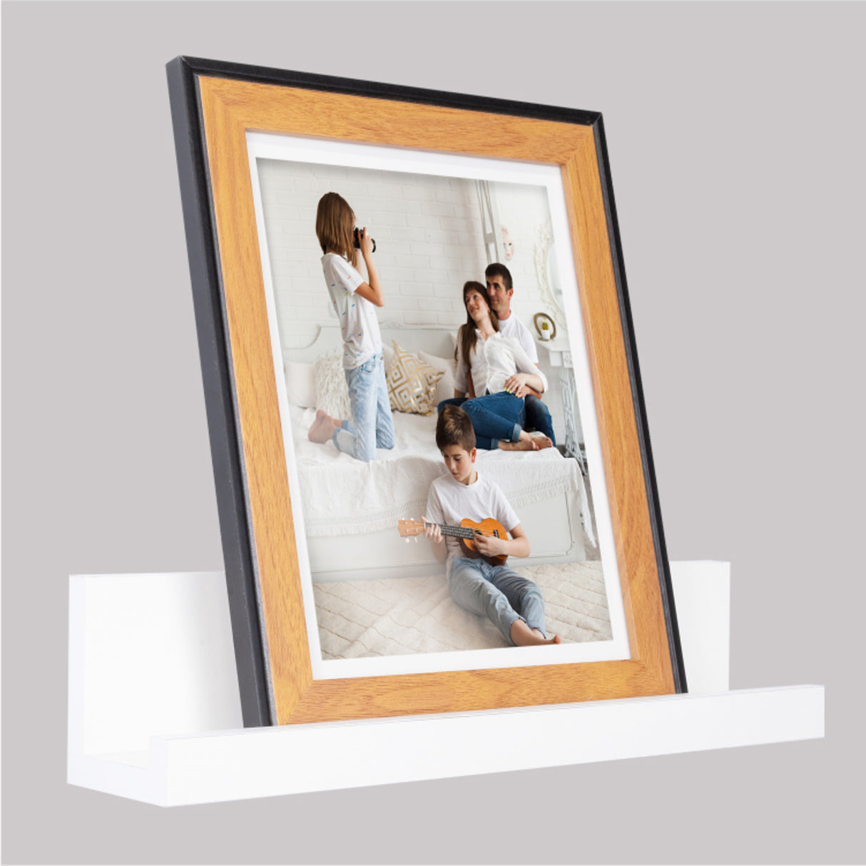 Repisa Julia Blanco 10x45cm en Forma de J - Repisas y Percheros | Bylmo