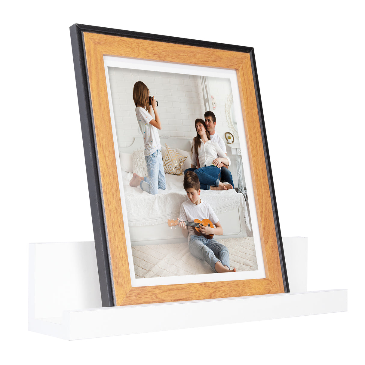 Repisa Julia Blanco 10x45cm en Forma de J - Repisas y Percheros | Bylmo