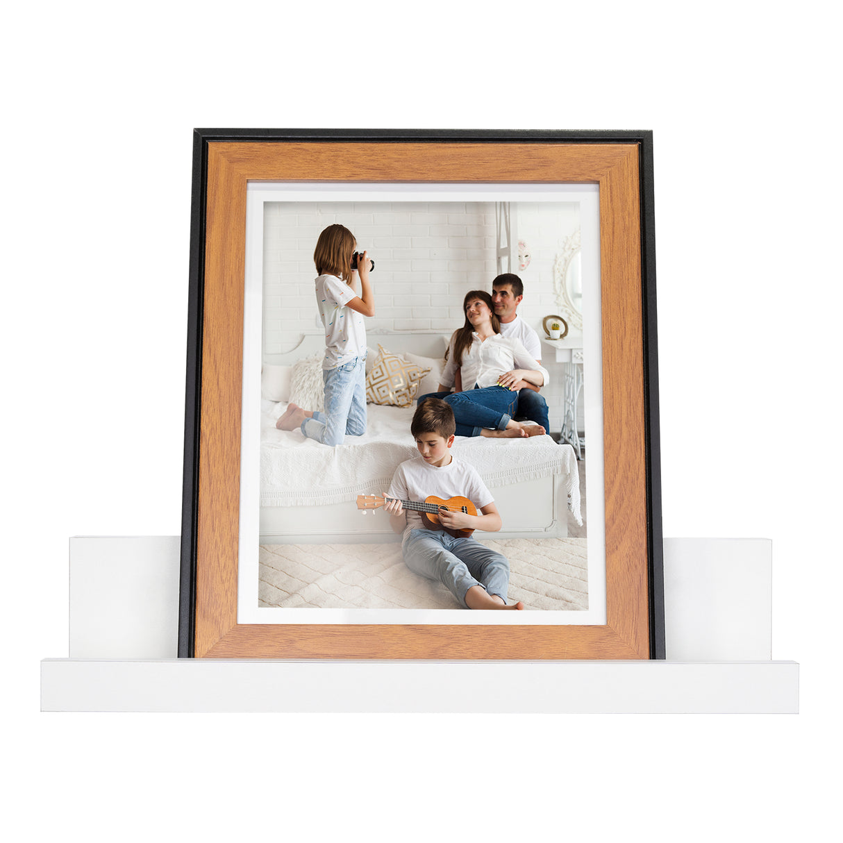 Repisa Julia Blanco 10x45cm en Forma de J - Repisas y Percheros | Bylmo