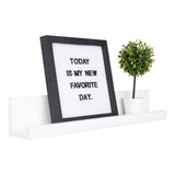 Repisa Julia Blanco 10x60cm en Forma de J - Repisas y Percheros | Bylmo