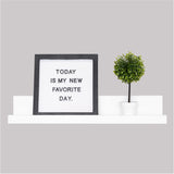 Repisa Julia Blanco 10x60cm en Forma de J - Repisas y Percheros | Bylmo