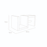 Repisa Mila Cafe 15x30cm con Espacio para Papel - Repisas y Percheros | Bylmo