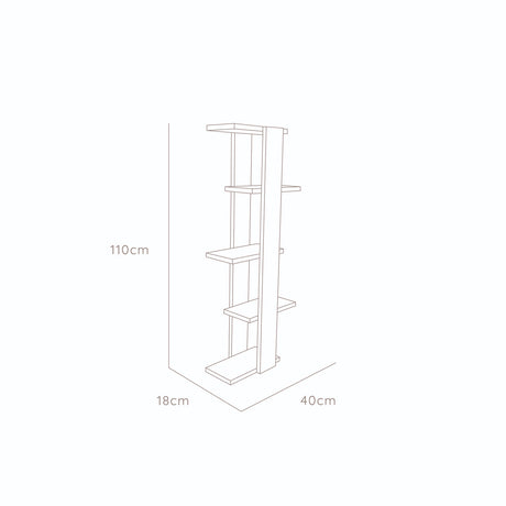 Repisa Molly Cafe 110x40cm Rectangular - Repisas y Percheros | Bylmo