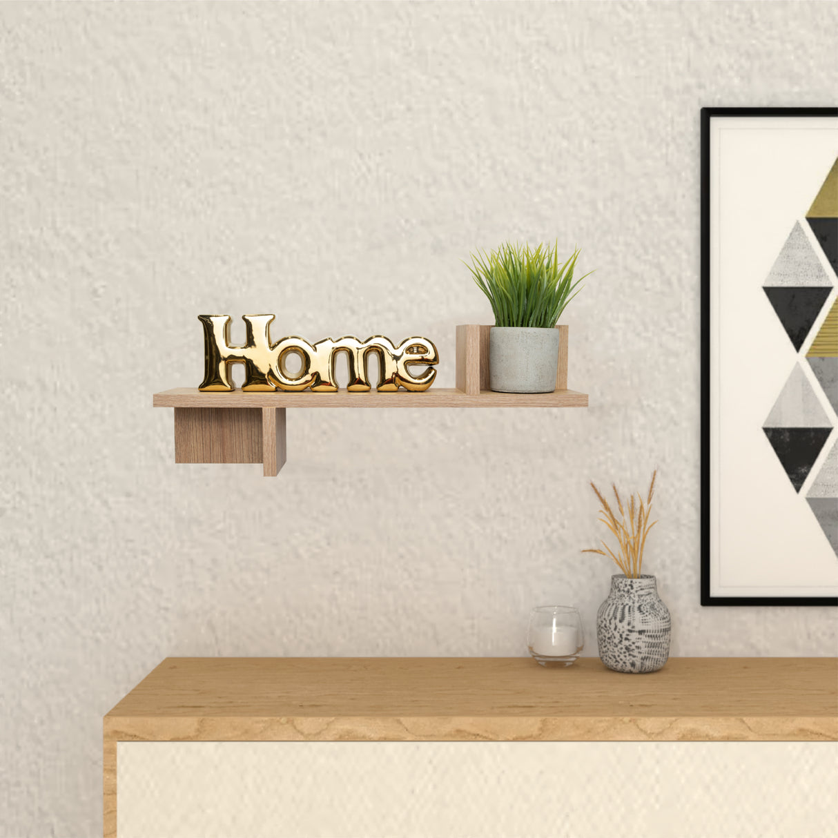 Repisa Monaco Cafe 45x50cm Rectangular - Repisas y Percheros | Bylmo