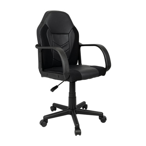 Silla De Oficina Ottis Negra 50x97cm Giratorio Con Soporte Lumbar