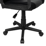 Silla de Oficina Ottis Negra 50x97cm Giratorio con Soporte Lumbar - Sillas de Oficina | Bylmo