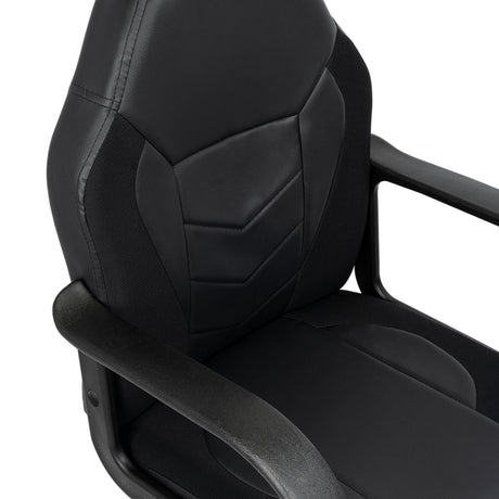 Silla de Oficina Ottis Negra 50x97cm Giratorio con Soporte Lumbar - Sillas de Oficina | Bylmo