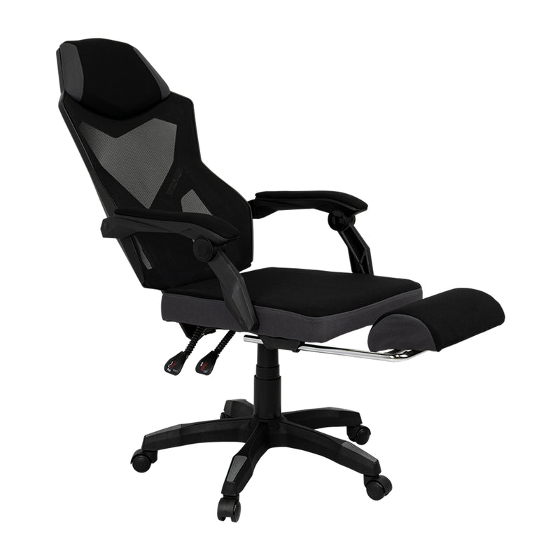 Silla Gamer Optimus Negra 52x124cm Giratorio Con Soporte Lumbar