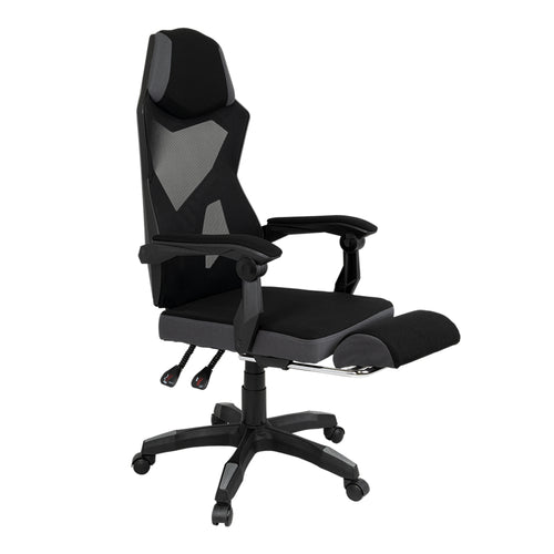 Silla Gamer Optimus Negra 52x124cm Giratorio Con Soporte Lumbar