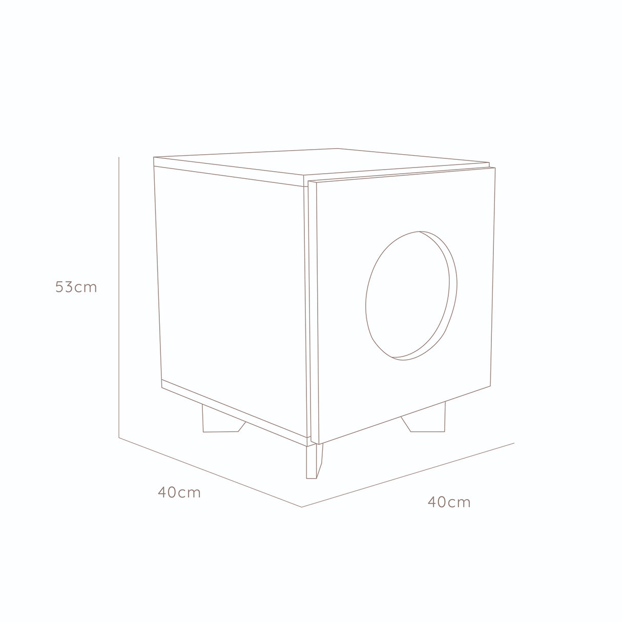 Arenero Lira Cafe 40x53cm Para Gatos Medianos - Muebles para Mascotas | Bylmo