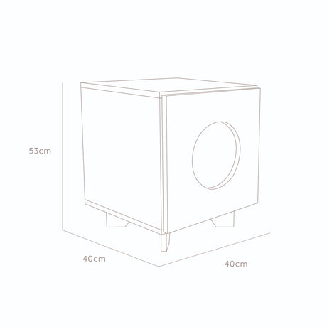 Arenero Lira Cafe 40x53cm Para Gatos Medianos - Muebles para Mascotas | Bylmo