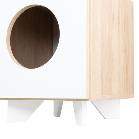 Arenero Lira Cafe 40x53cm Para Gatos Medianos - Muebles para Mascotas | Bylmo