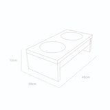 Comedero Laica Cafe 40x12cm Para Gatos Medianos - Muebles para Mascotas | Bylmo