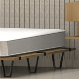 Base Cama Rebecca Madera Clara Natural 130x197cm Para Colchón Semidoble 120 X 190 Cm - Camas | Bylmo