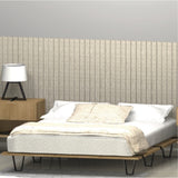 Base Cama Rebecca Madera Clara Natural 160x197cm Para Colchón Queen 160 X 190 Cm - Camas | Bylmo