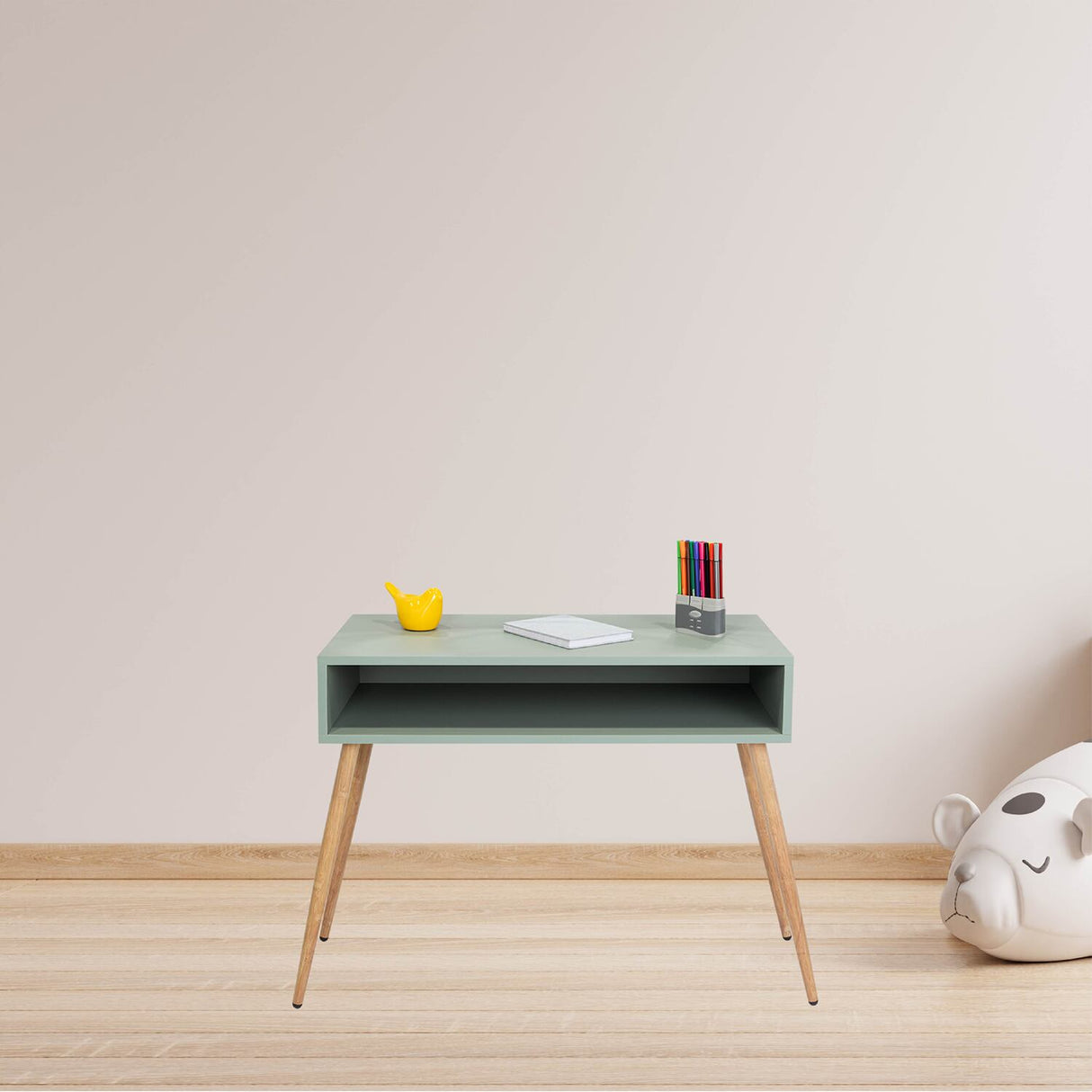 Escritorio Infantil Verde 65x11cm Sin Cajones - Escritorios | Bylmo