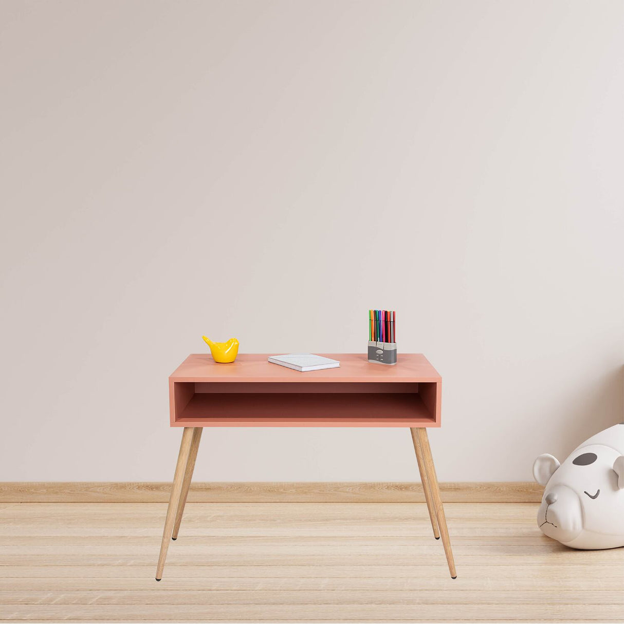 Escritorio Infantil Rosado 65x11cm Sin Cajones - Escritorios | Bylmo