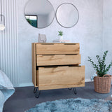 Cómoda Concepto D Duna 76.5x93cm Con Patas y Tres Cajones - Cajoneras y Comodas | Bylmo