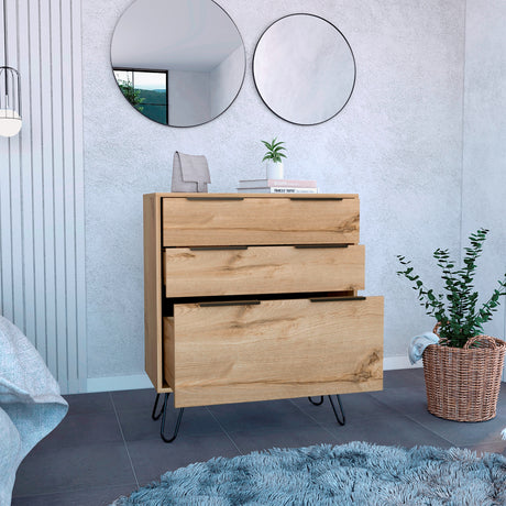 Cómoda Concepto D Duna 76.5x93cm Con Patas y Tres Cajones - Cajoneras y Comodas | Bylmo