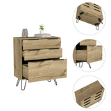Cómoda Concepto D Duna 76.5x93cm Con Patas y Tres Cajones - Cajoneras y Comodas | Bylmo