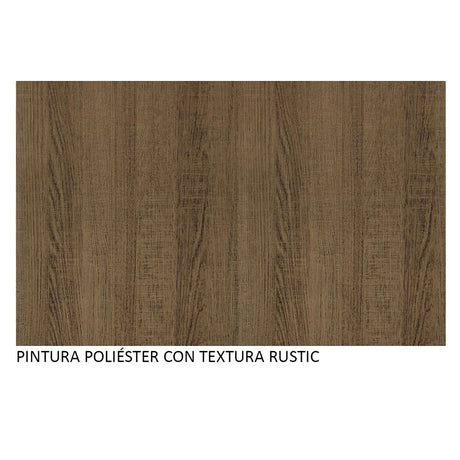 Cocina Integral Emilly Pop Marron 229x186cm con Mesón - Cocinas | Bylmo