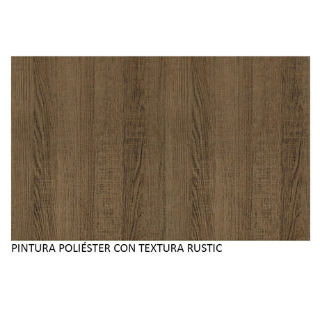 Cocina Integral Emilly Marron 229x186cm con Mesón de Acero Inoxidable - Cocinas | Bylmo