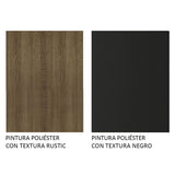Cocina Integral Emilly Joy Marron y Negro 325x186cm con Mesón de Madera - Cocinas | Bylmo