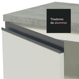 Cocina Integral Glamy Blanco 120x225cm sin Mesón - Cocinas | Bylmo
