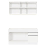 Cocina Integral Glamy Blanco 150x225cm sin Mesón - Cocinas | Bylmo