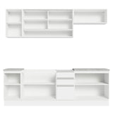 Cocina Integral Glamy Blanco 240x225cm con Mesón de Madera - Cocinas | Bylmo
