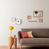 Set de 4 Repisas Amelia Cafe Claro Rectangular Flotantes de Diferentes Medidas - Repisas y Percheros | Bylmo