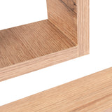 Set de 4 Repisas Amelia Cafe Claro Rectangular Flotantes de Diferentes Medidas - Repisas y Percheros | Bylmo