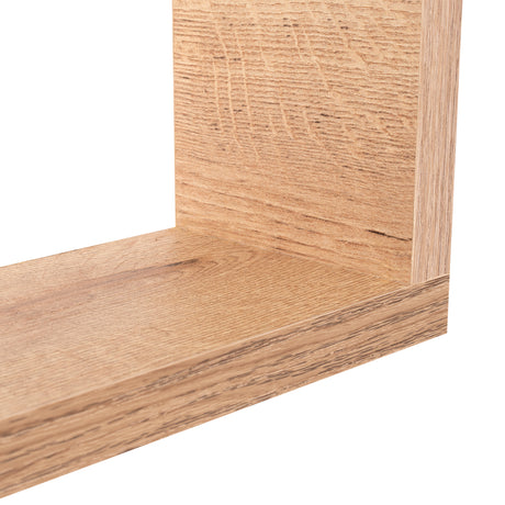 Set de 4 Repisas Amelia Cafe Claro Rectangular Flotantes de Diferentes Medidas - Repisas y Percheros | Bylmo