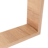 Set de 4 Repisas Utah Cafe Claro Rectangular Flotantes de Diferentes Medidas - Repisas y Percheros | Bylmo