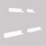 Set de 4 Repisas Julia Blanco Irregular Flotantes de Diferentes Medidas - Repisas y Percheros | Bylmo