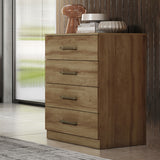 Cajonera Zaraza Noce 60x71cm con Cuatro Cajones - Cajoneras y Comodas | Bylmo