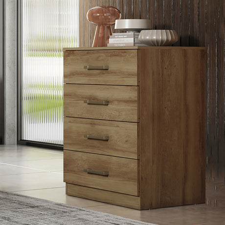 Cajonera Zaraza Noce 60x71cm con Cuatro Cajones - Cajoneras y Comodas | Bylmo